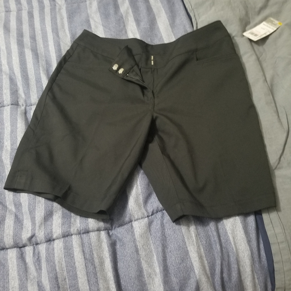 Black golf shorts